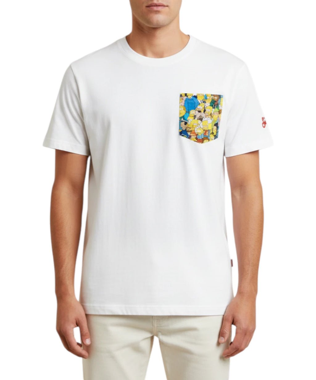 T-shirt til mænd MC2 Saint Barth Simpson i bomuld