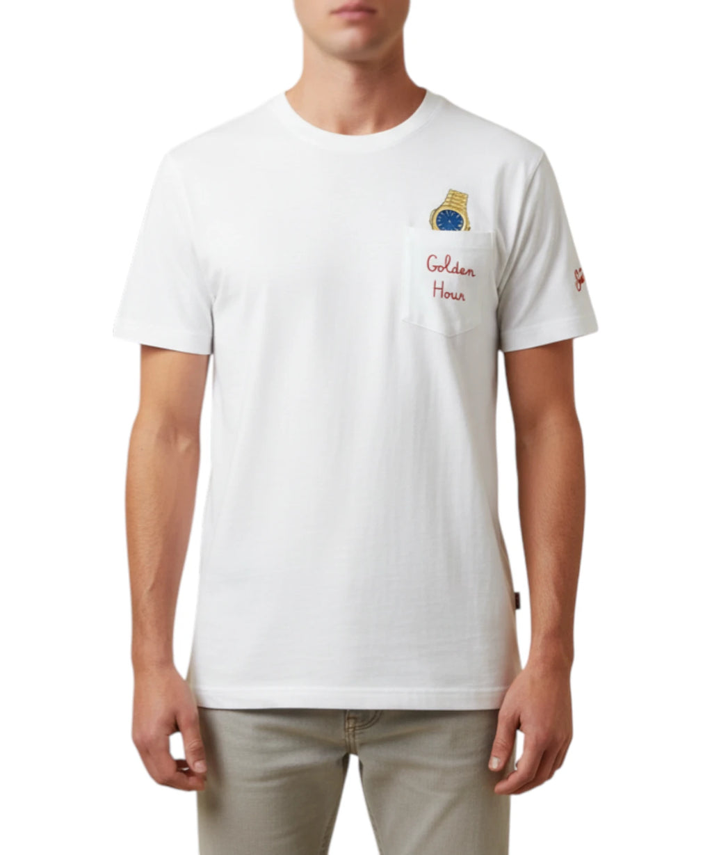Camiseta Hombre MC2 Saint Barth Austin con Bordado