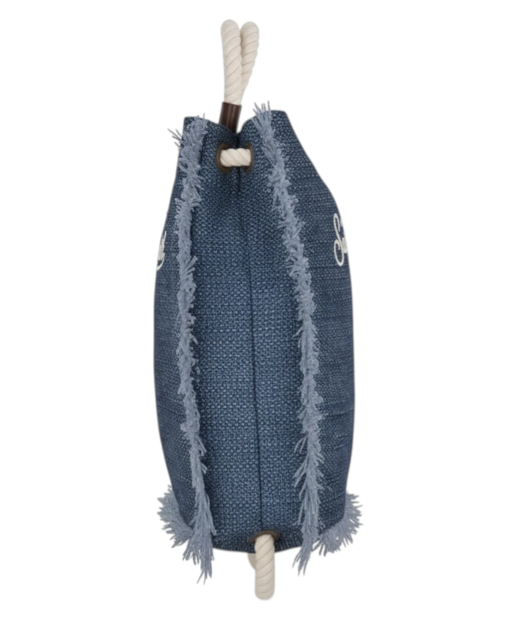 MC2 Saint Barth Linen Backpack with Logo