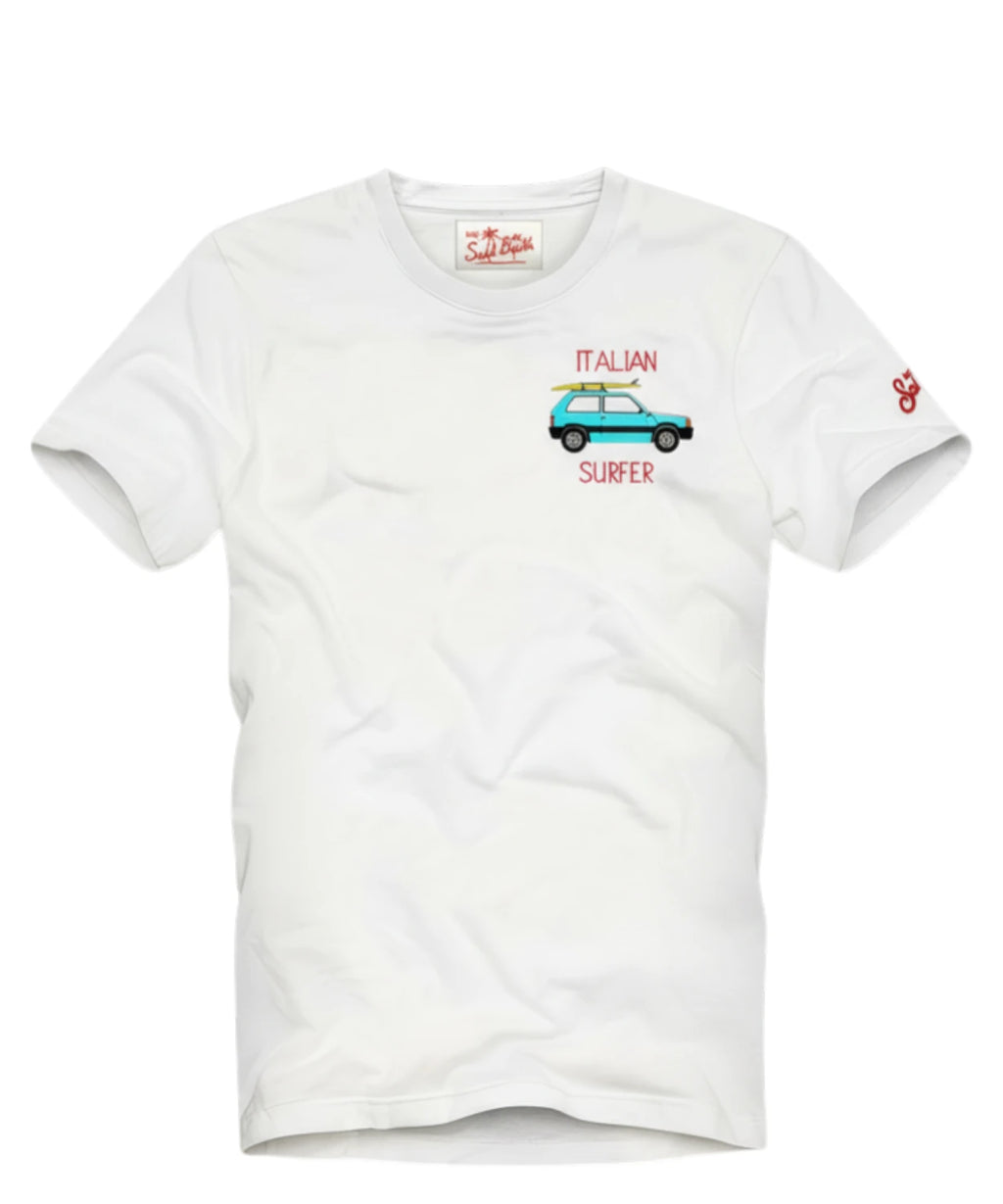 T-shirt męski Portofino z haftem Saint Barth