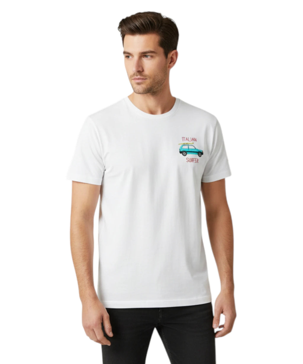 T-shirt męski Portofino z haftem Saint Barth