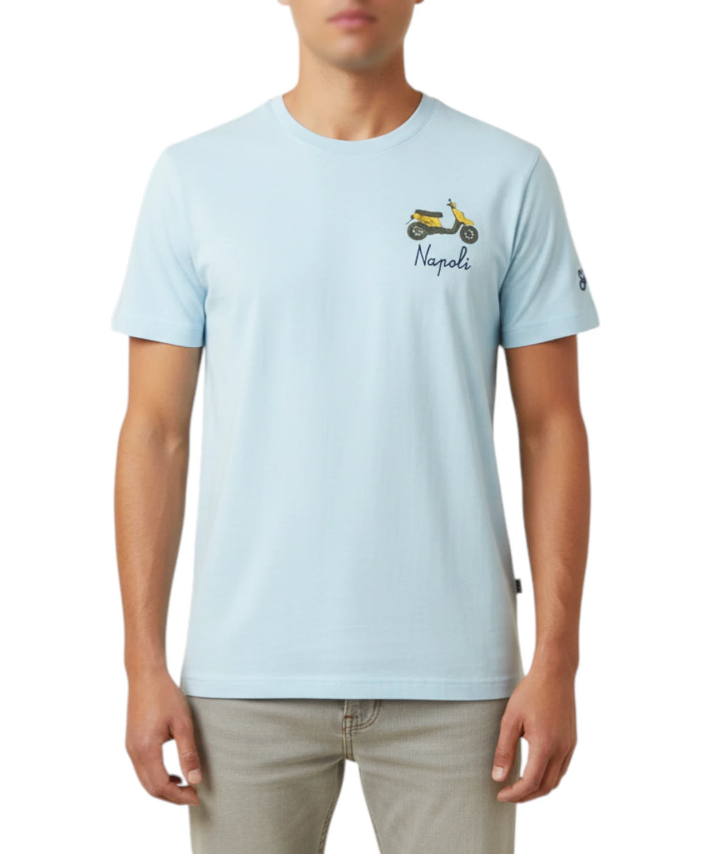 Men's T-Shirt Portofino MC2 Saint Barth with Embroidery