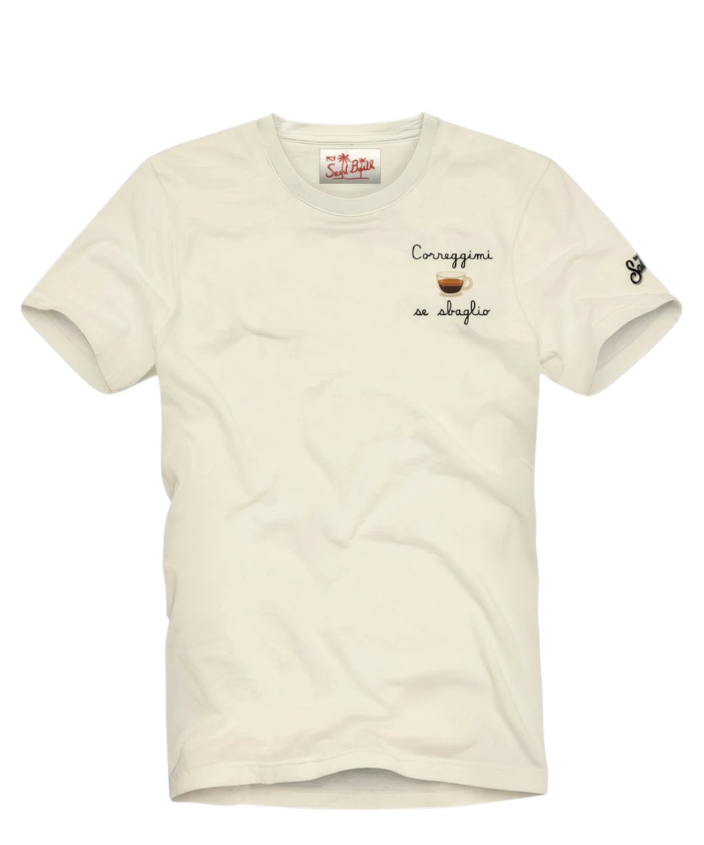 Men's Portofino T-Shirt with MC2 Saint Barth Embroidery