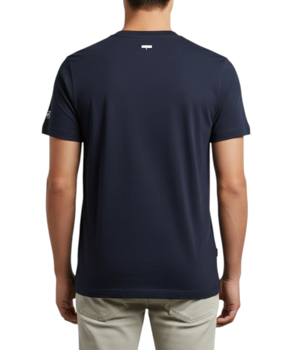 T-shirt męski Portofino MC2 Saint Barth z haftem