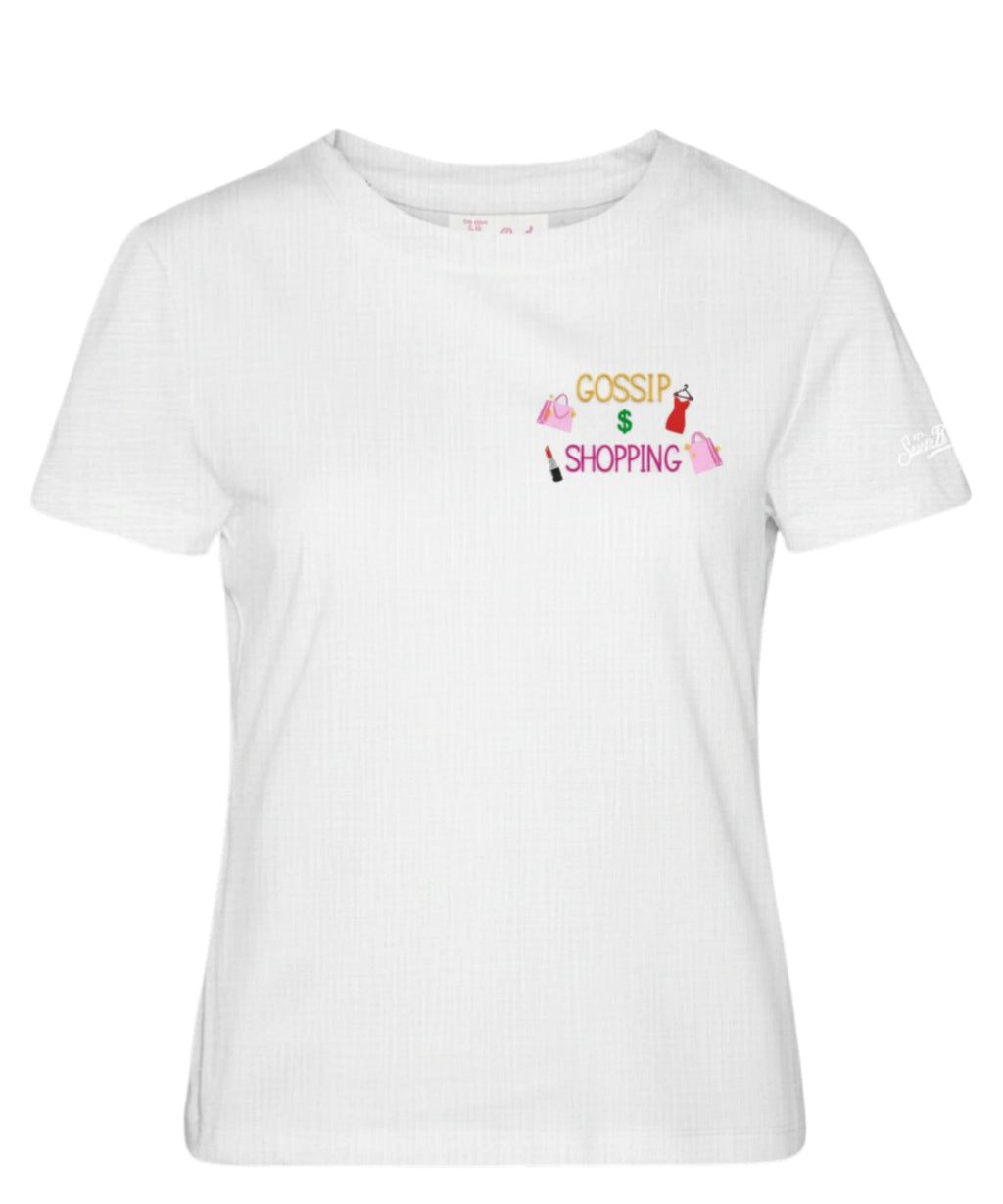 Emilie MC2 Saint Barth Embroidered T-Shirt