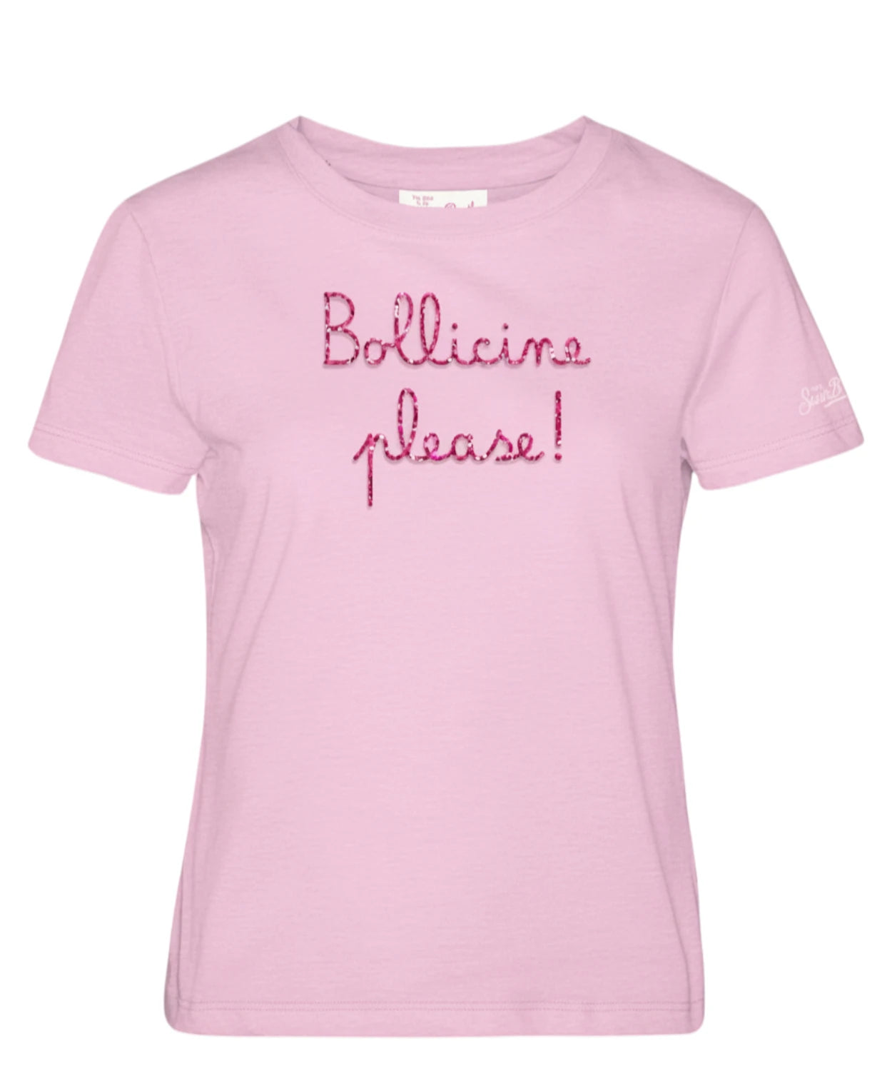 Emilie MC2 Saint Barth T-shirt with Bubble Embroidery