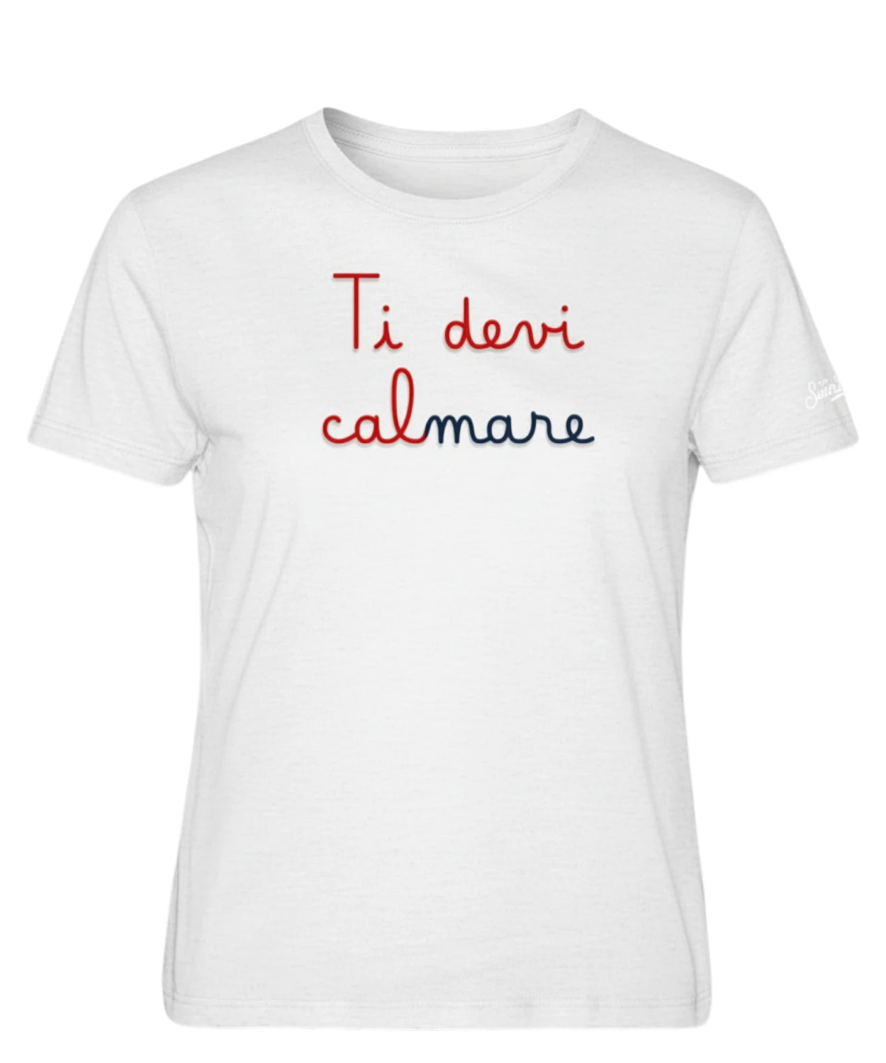 Emilie MC2 Saint Barth T-shirt with Embroidery