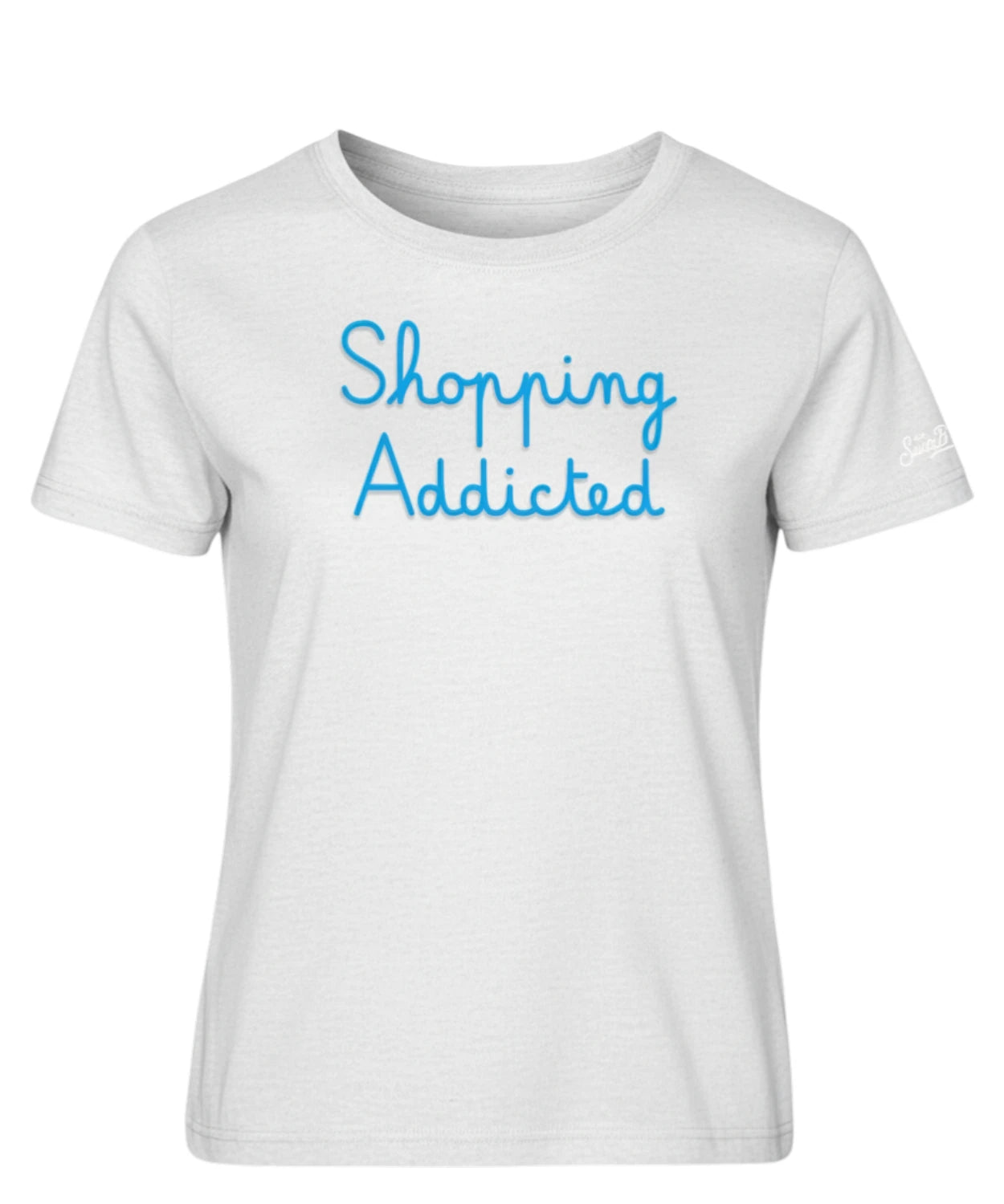 MC2 Saint Barth Emilie T-shirt with Embroidered Shopping