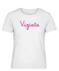 T-shirt Emilie MC2 Saint Barth med Ricamo Viziata