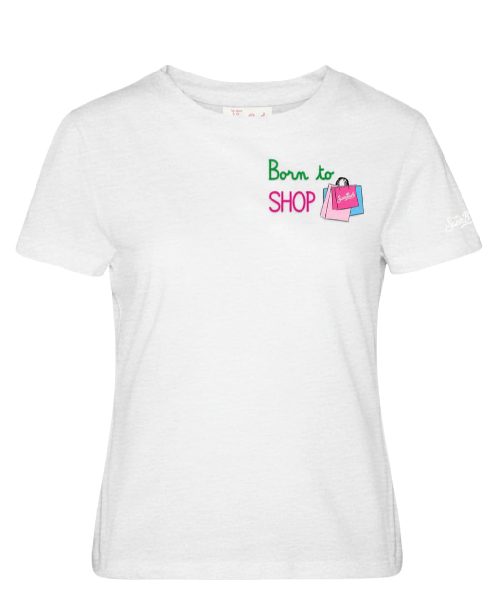 T-shirt Emilie MC2 Saint Barth with Born to Shop Embroidery