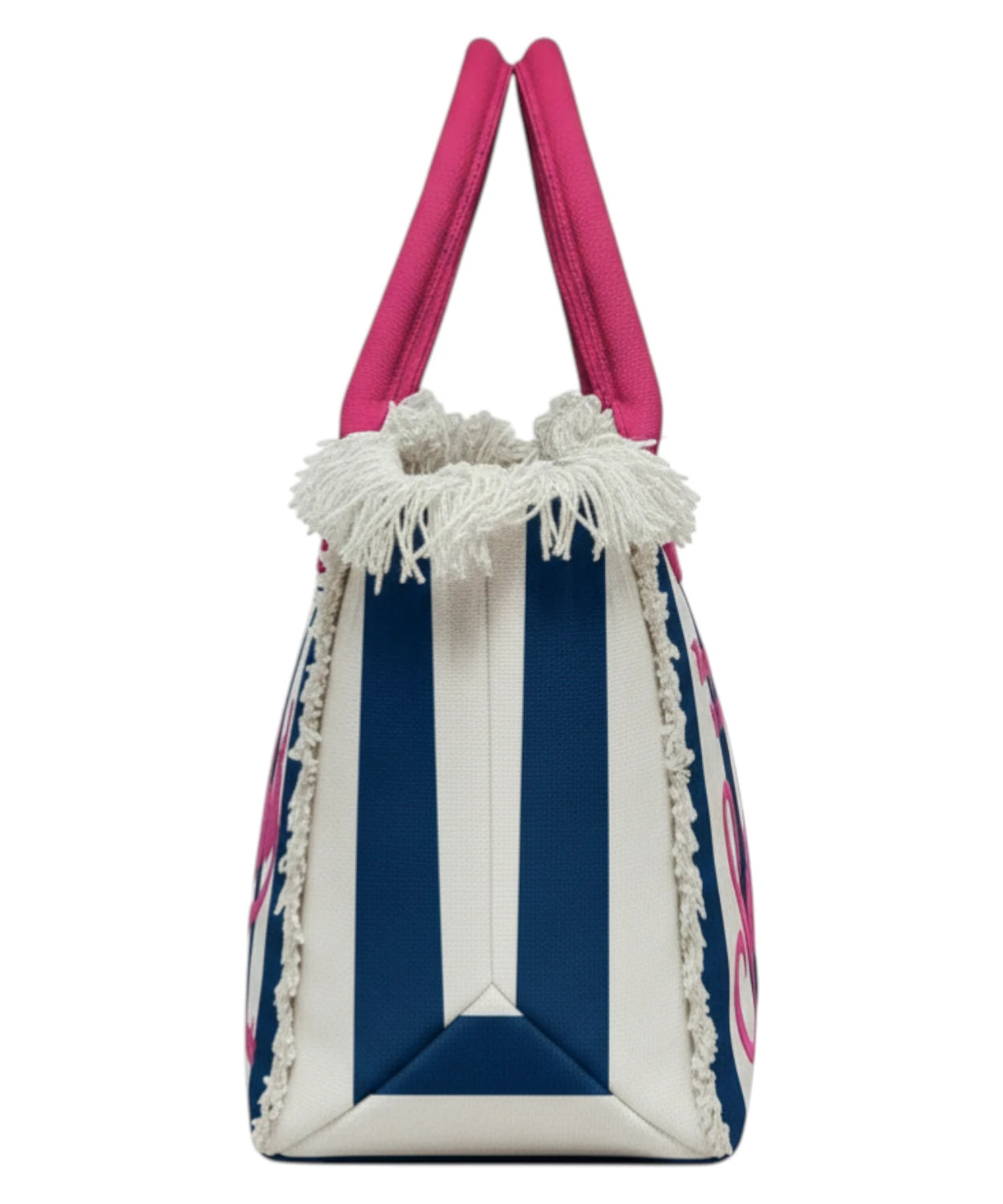 MC2 Saint Barth Vanity Bag Denim with Fuchsia Logo