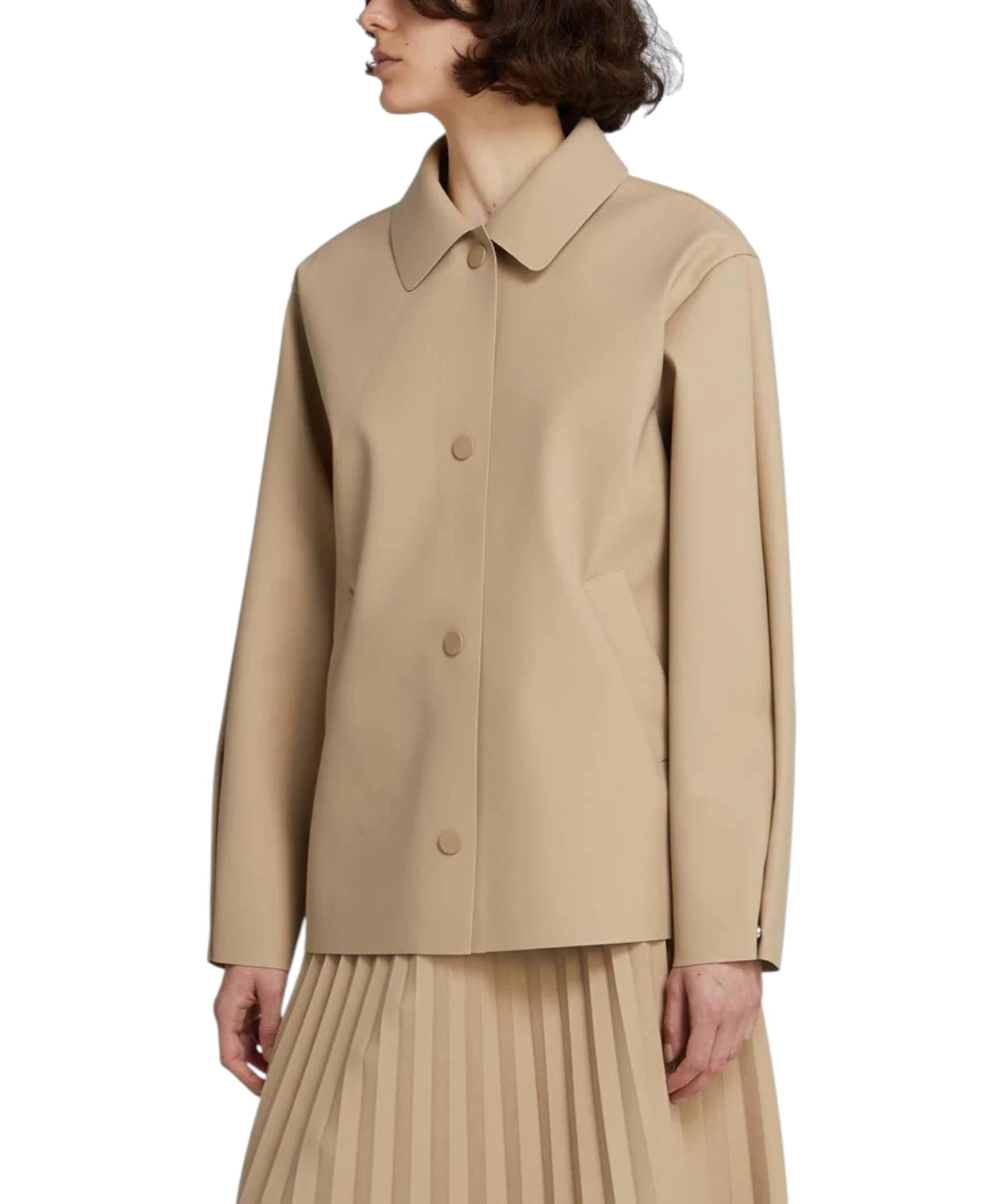 Giacca Donna MM MaxMara Oversize in Tessuto Spalmato