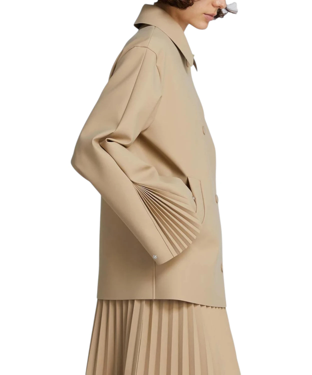 Giacca Donna MM MaxMara Oversize in Tessuto Spalmato