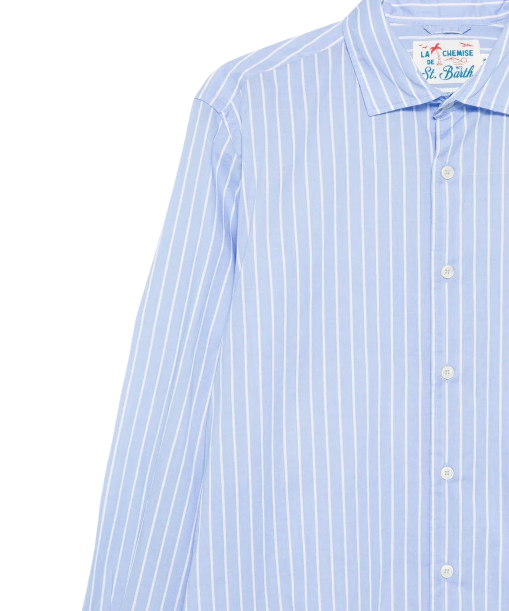 MC2 Saint Barth Men's Shirt with Embroidered Logo