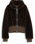 Bomber corto in tessuto effetto pelliccia-Pinko-Pellicce e shearling-Vittorio Citro Boutique