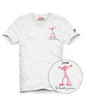 T-Shirt con Pantera Rosa "St. Barth J'Arrive"-Mc2 Saint Barth-T-shirt-Vittorio Citro Boutique