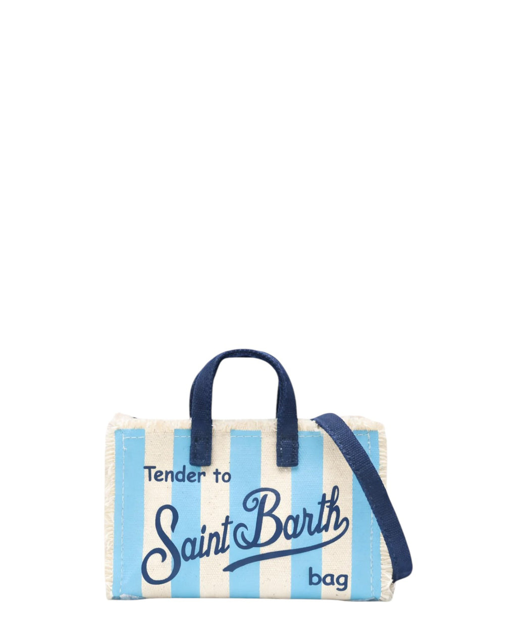 Phone Stripes Bag MC2 Saint Barth with Shoulder Strap