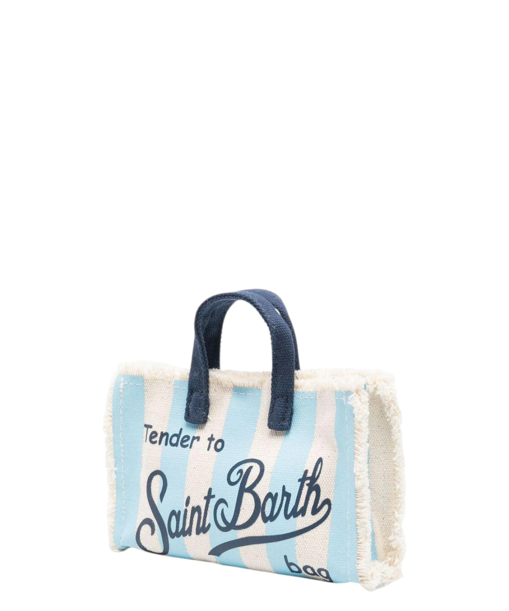 Phone Stripes Bag MC2 Saint Barth with Shoulder Strap