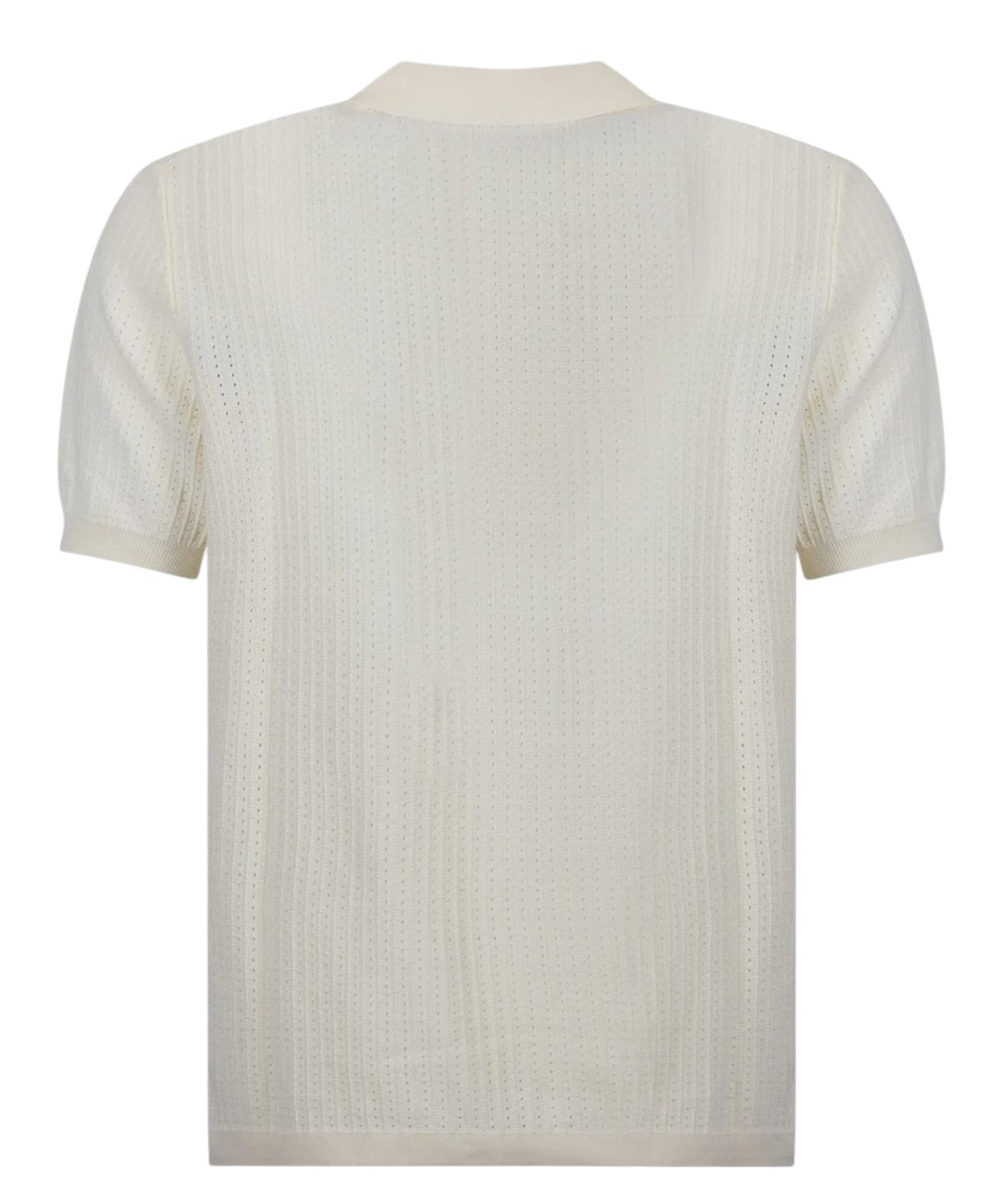 Men's Perforated Cotton Polo Shirt by MC2 Saint Barth