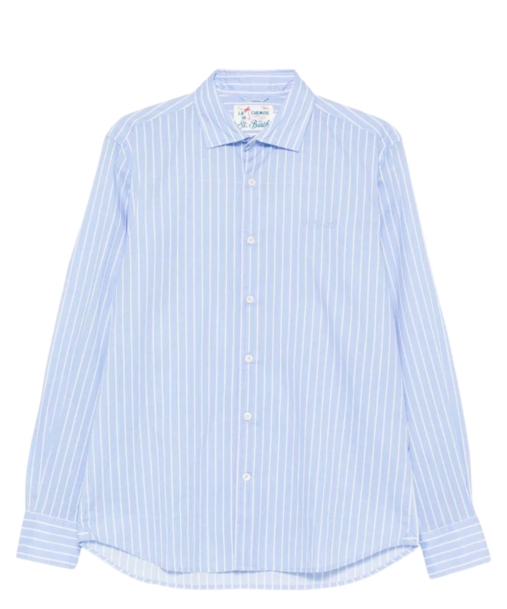 MC2 Saint Barth Men's Shirt with Embroidered Logo