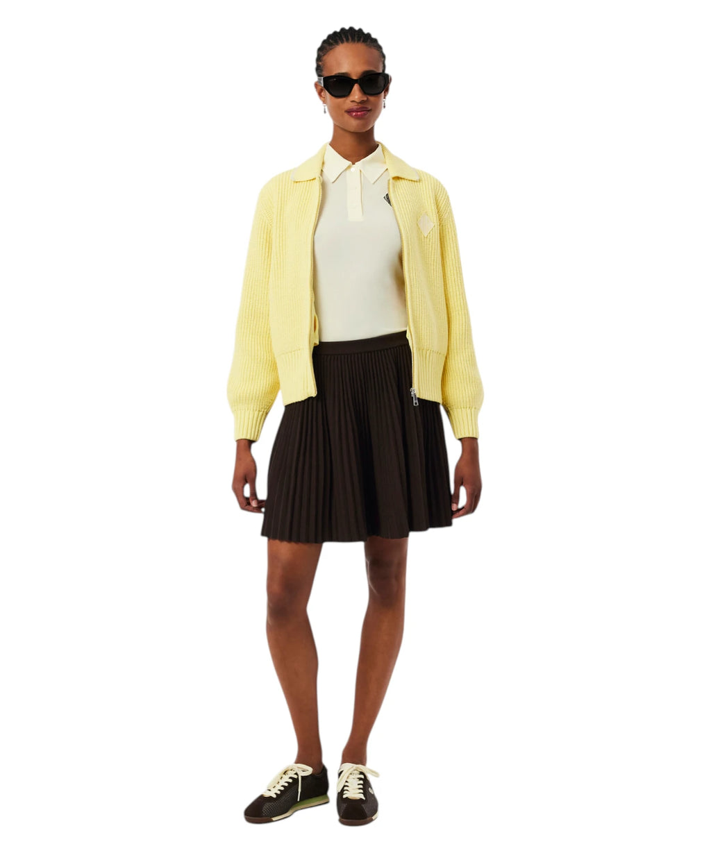 Women's Lacoste Pleated 3D Mesh Short Skirt
