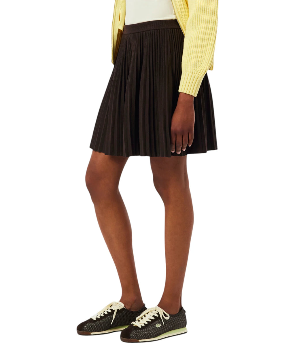 Women's Lacoste Pleated 3D Mesh Short Skirt