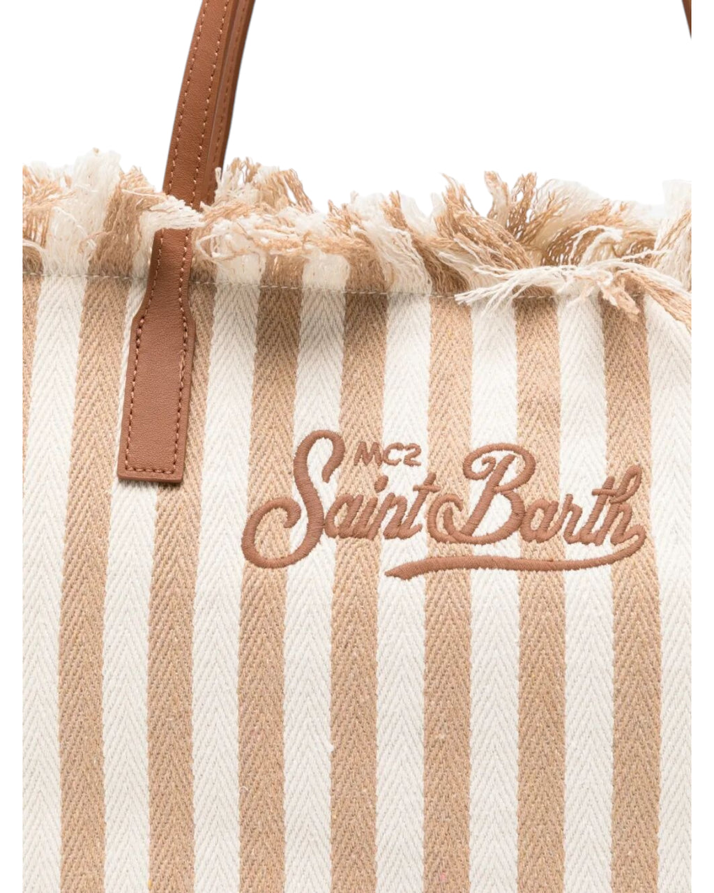 Bolso Shopper City MC2 Saint Barth en lona a rayas