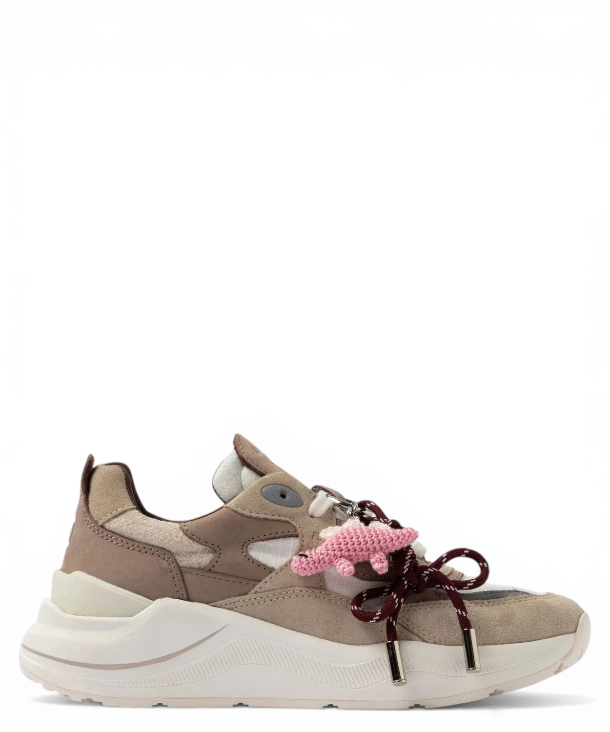 Sneakers D.A.T.E. Fuga Linen con Lacci Charm