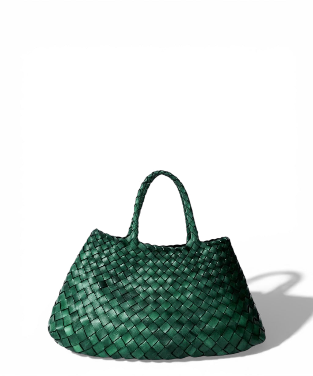 Dragon Santa Croce Small woven leather bag