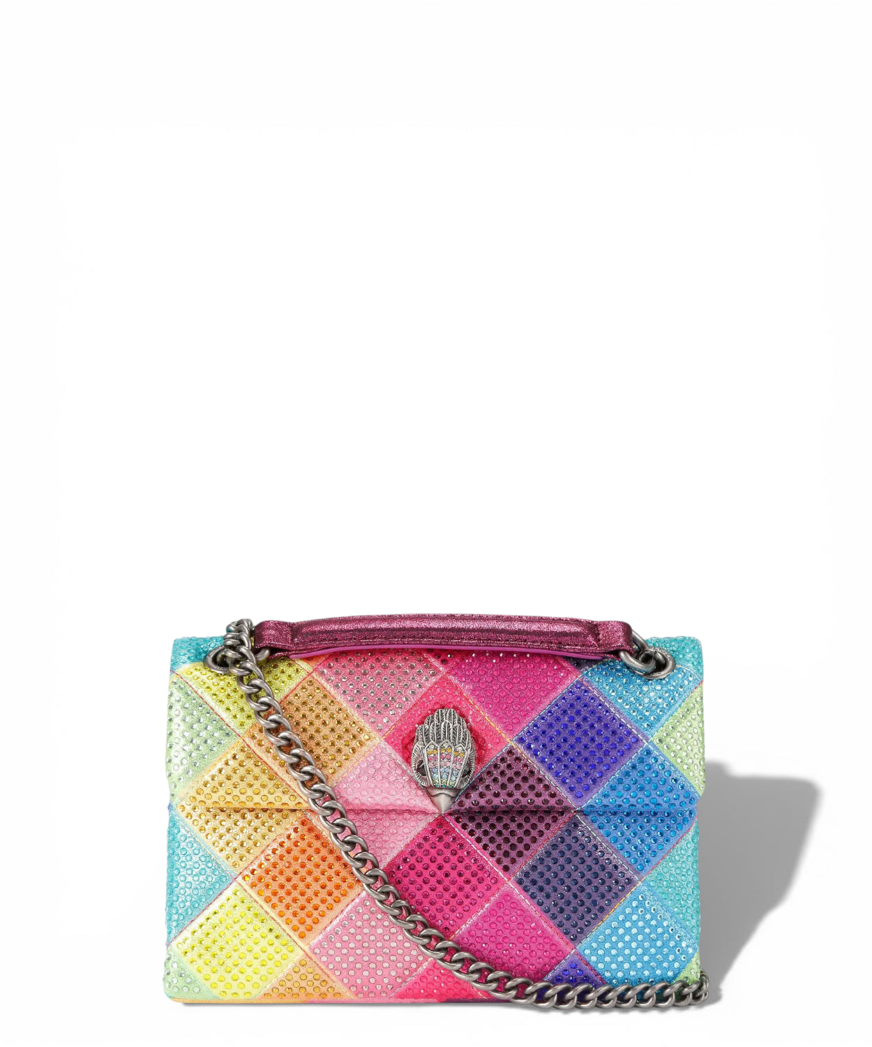 Kurt Geiger Borsa Kensington in Tessuto Multicolore con Cristalli
