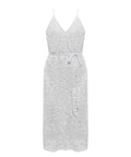 Longuette Dress in Lace and Sequins