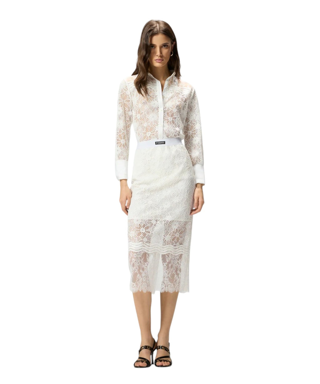 Pinko Harmonie Lace Midi Skirt