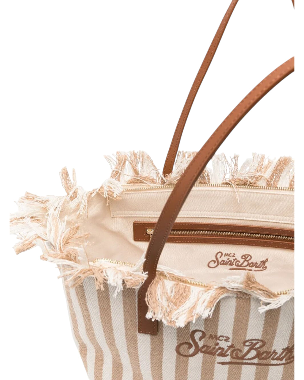 Bolso Shopper City MC2 Saint Barth en lona a rayas