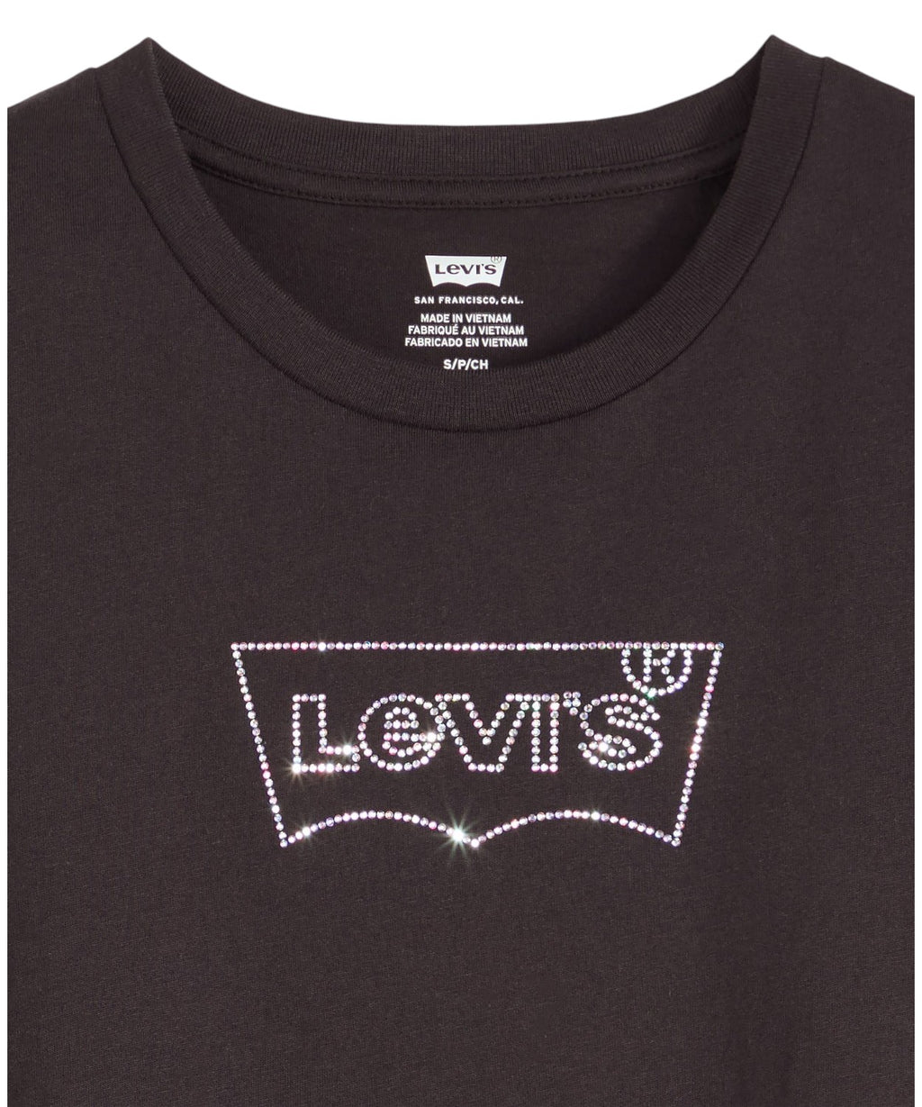 Camiseta Levi's de algodón con logo de strass