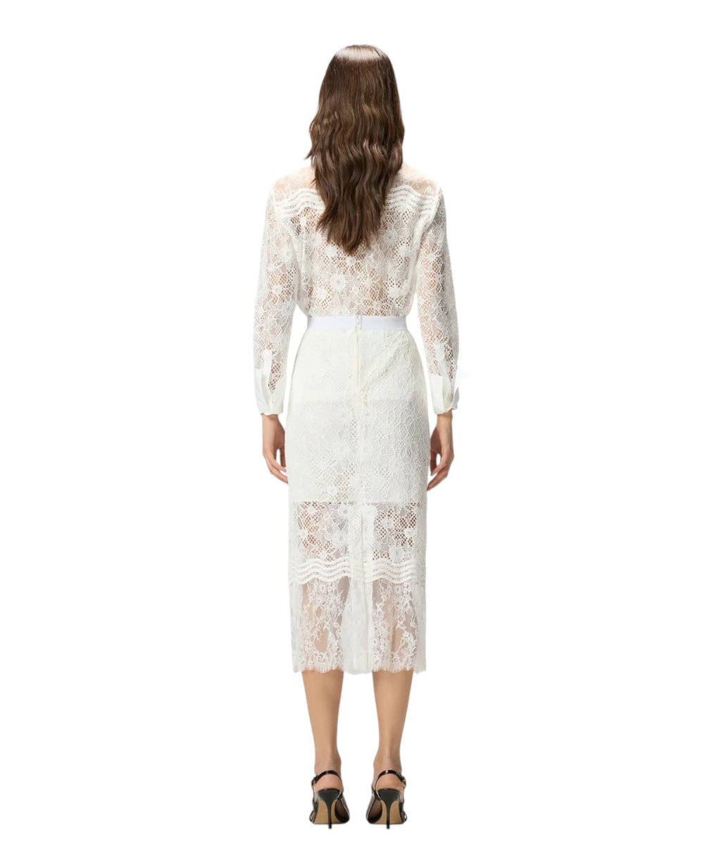 Pinko Harmonie Lace Midi Skirt