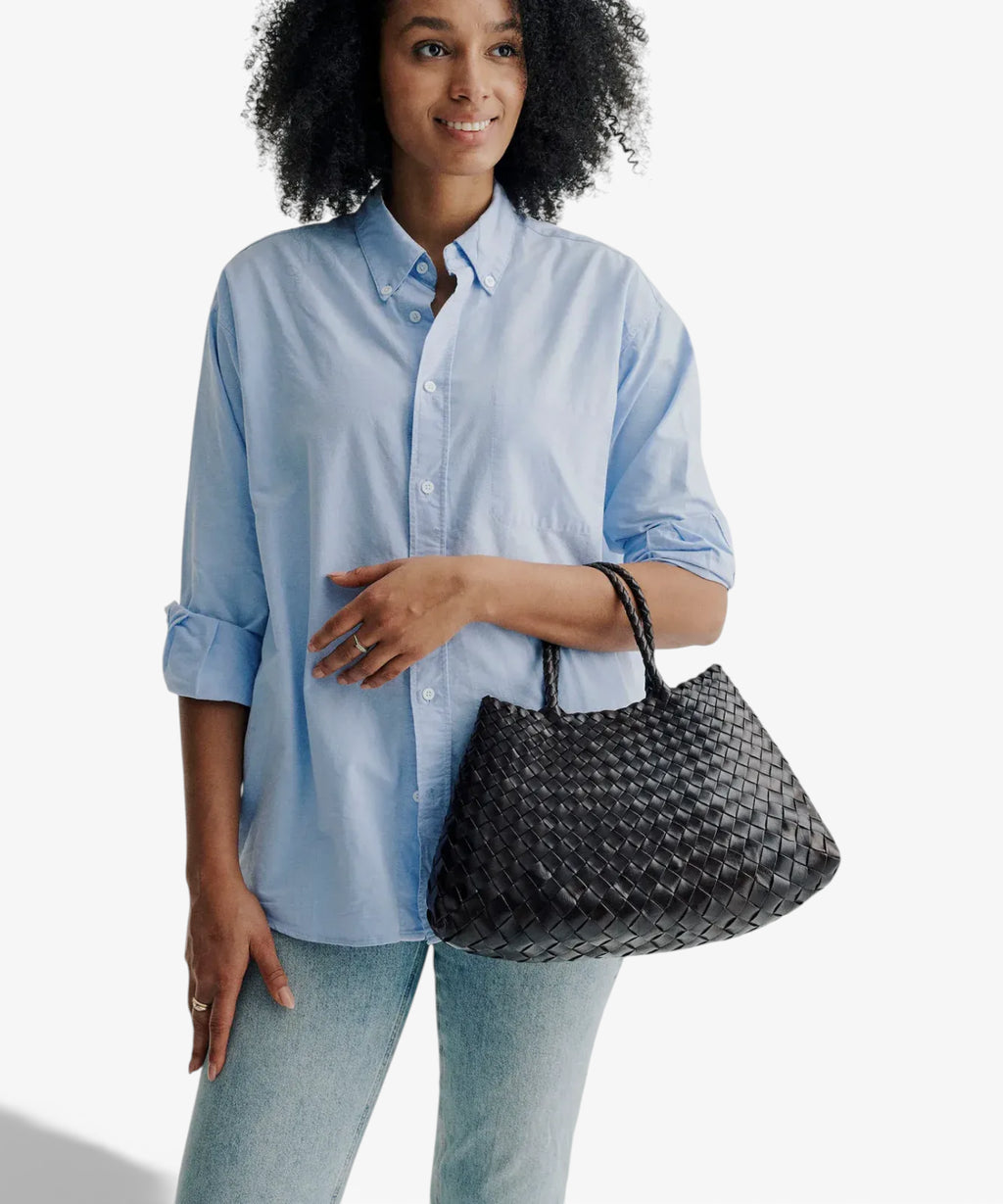 Santa Croce Small Woven Leather Bag