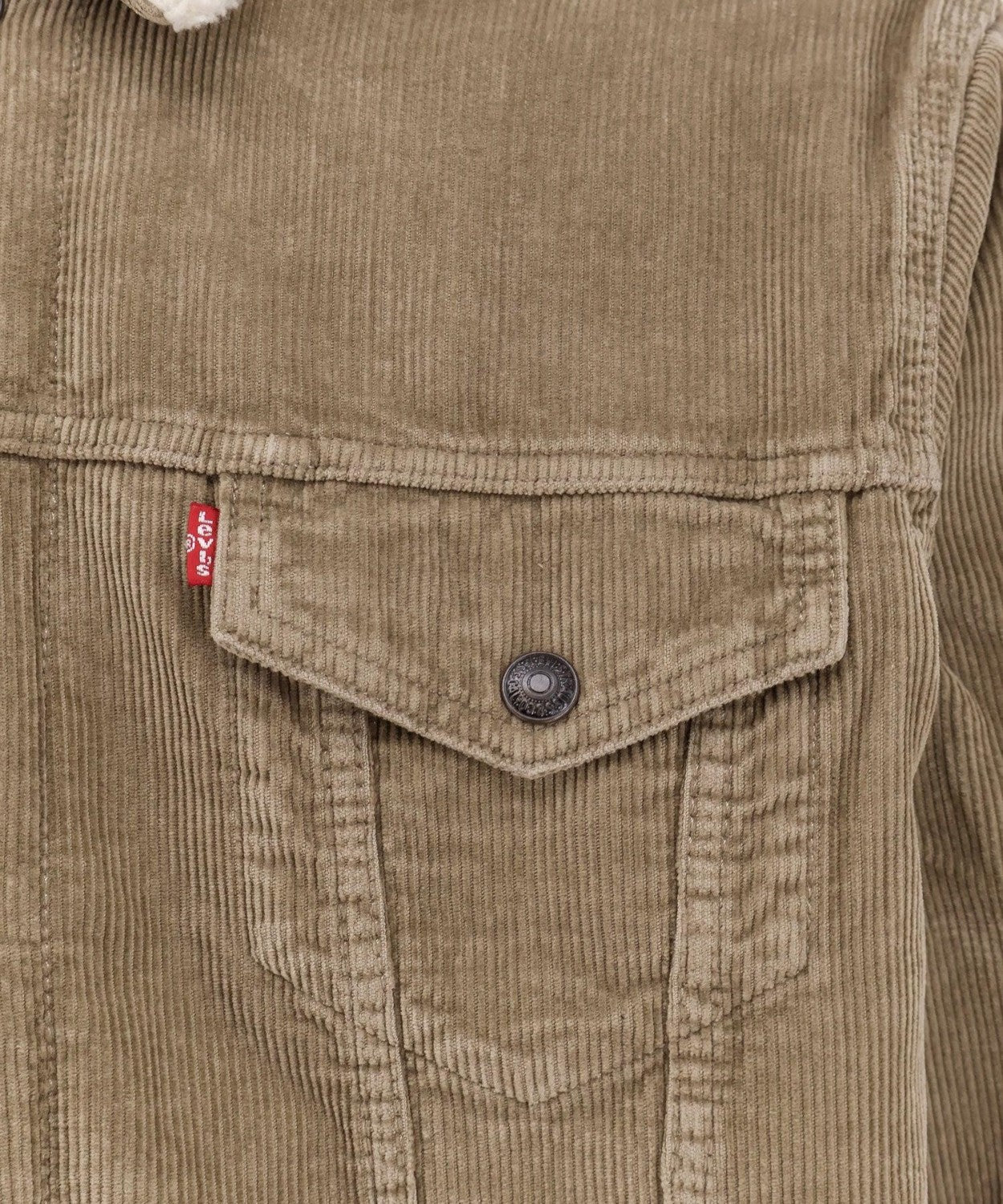 Levi’s® Relaxed Fit Sherpa Trucker Giacca in Denim Foderata