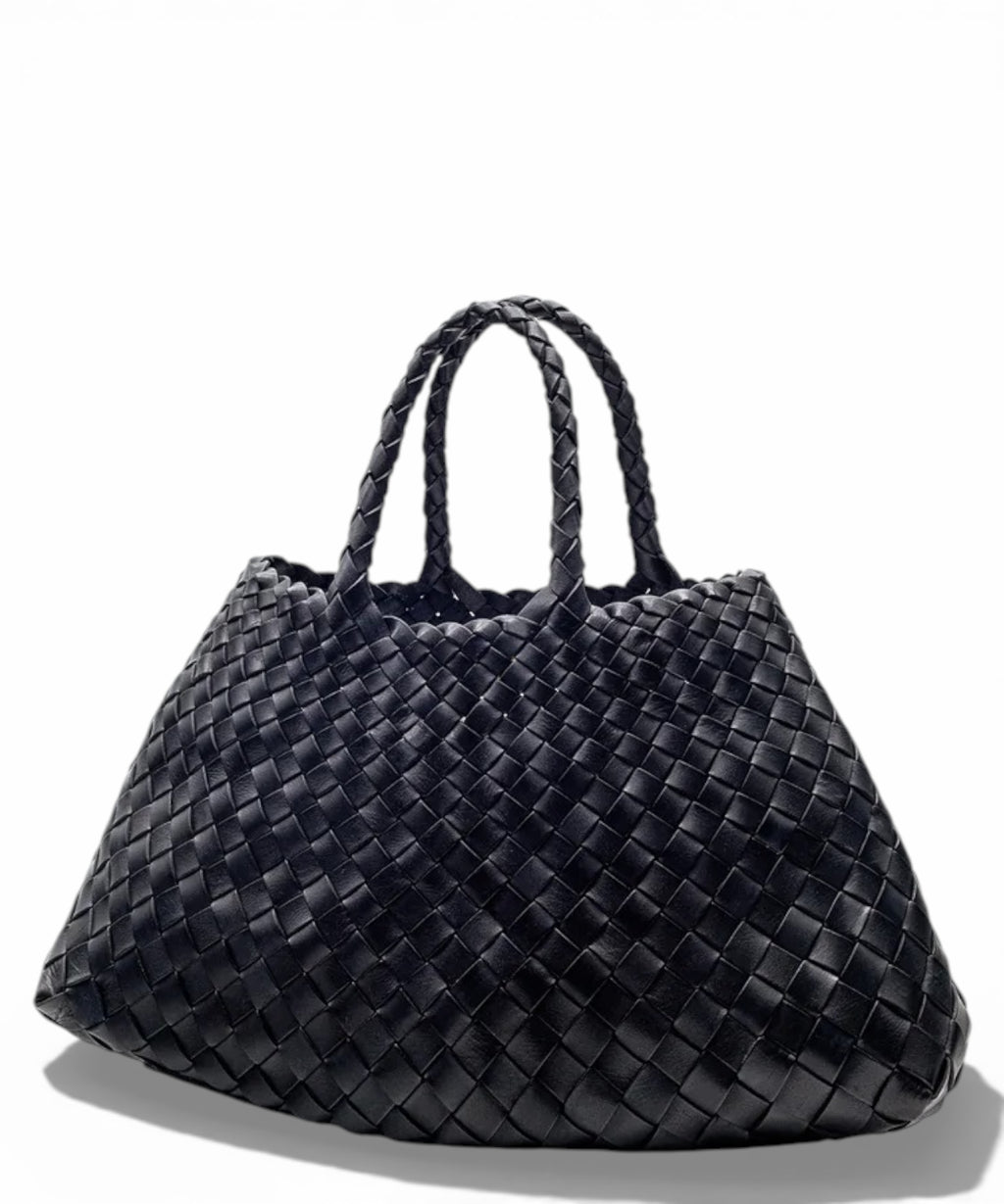 Santa Croce Small Woven Leather Bag