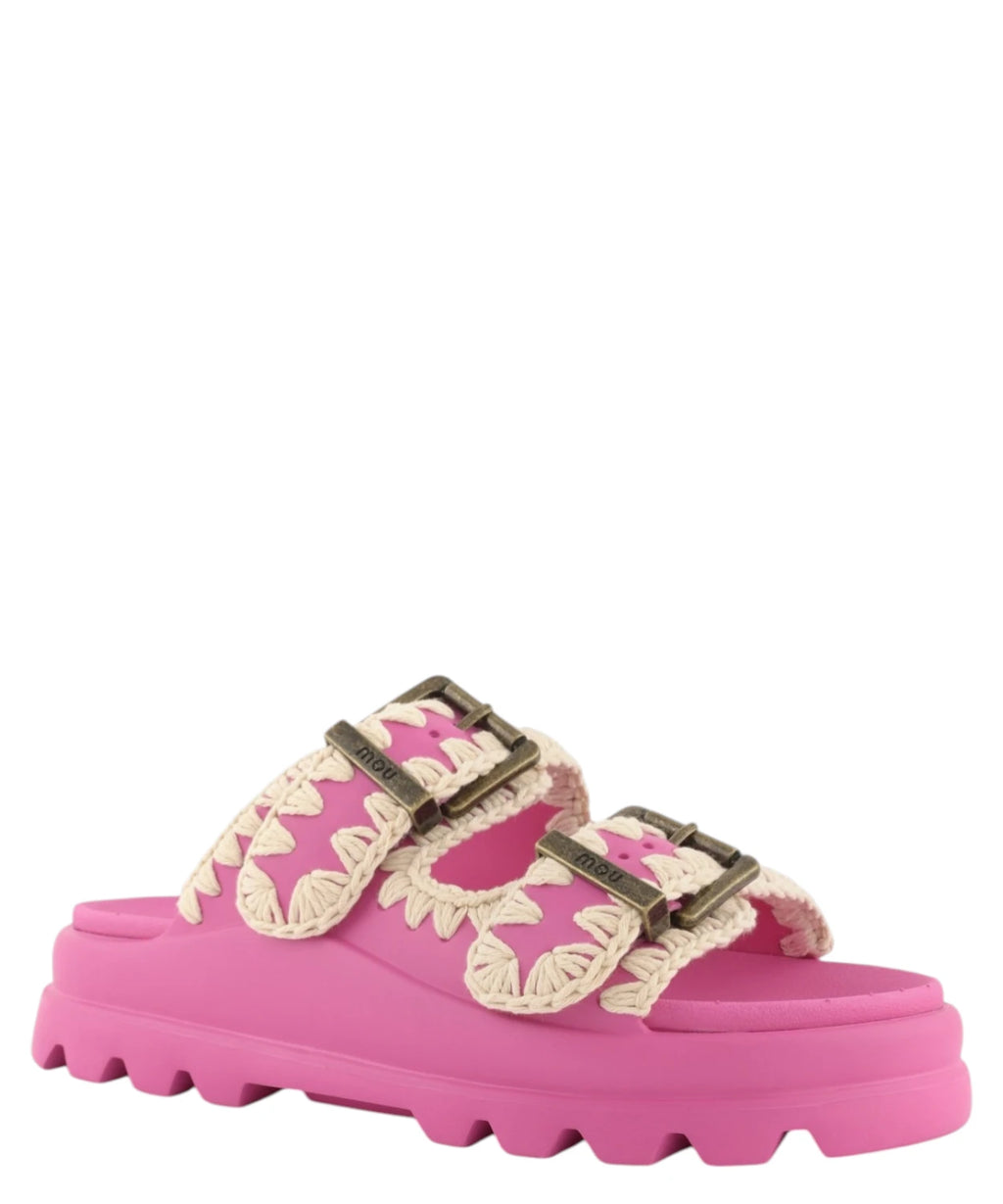 Mou Eva One-Piece Slide Two Buckles Women's Summer Sandals