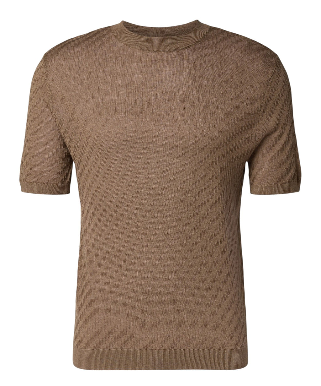 Men's Emporio Armani T-shirt with Embossed Design
