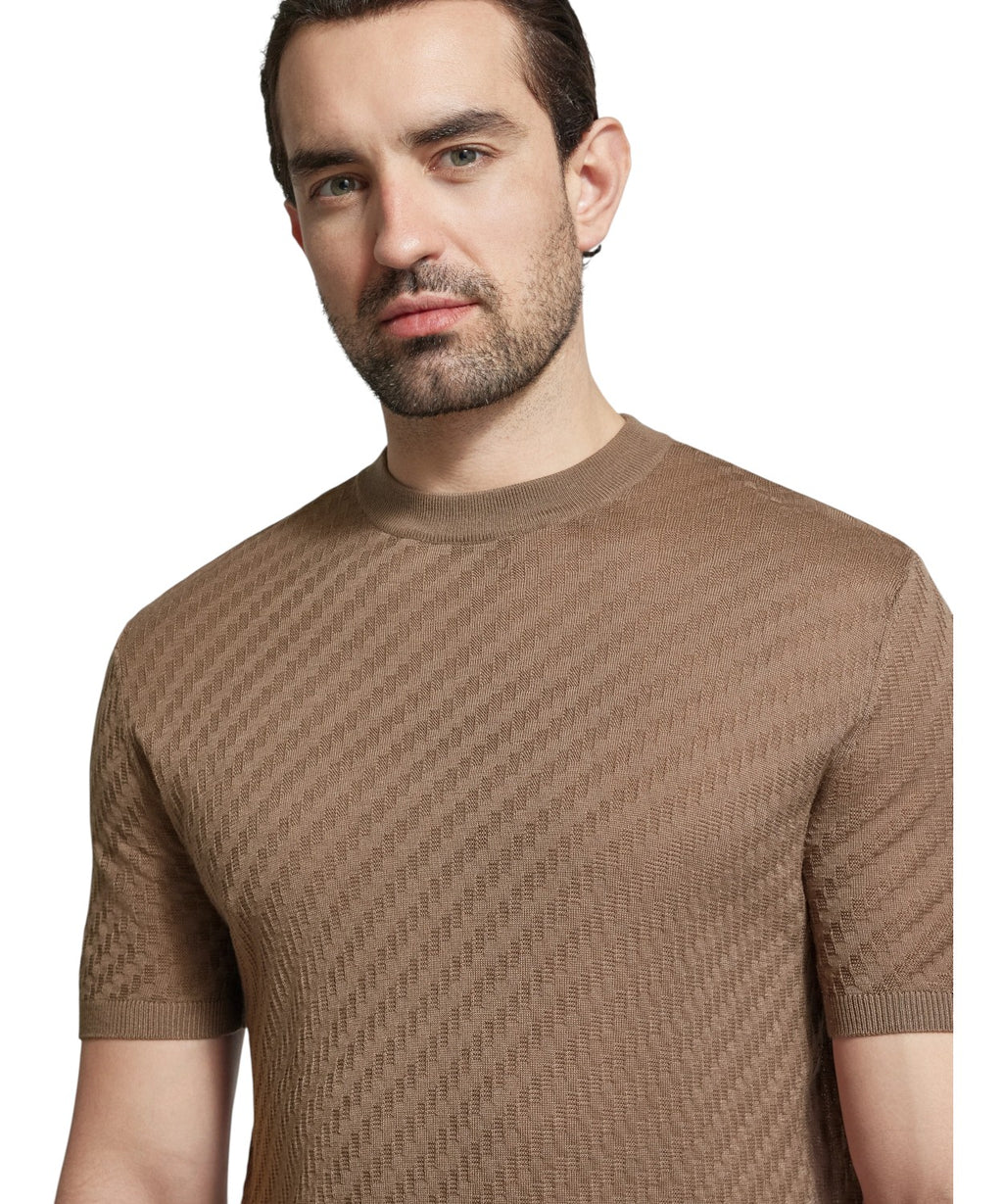Men's Emporio Armani T-shirt with Embossed Design
