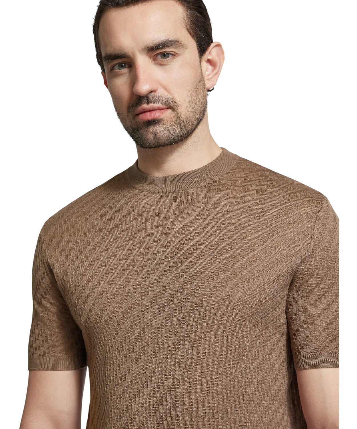 T-shirt Uomo Emporio Armani con Motivo in Rilievo