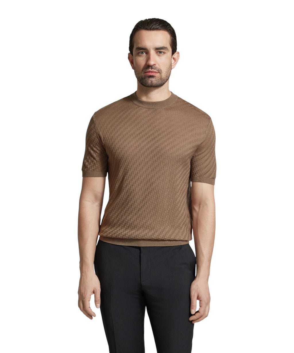 Men's Emporio Armani T-shirt with Embossed Design