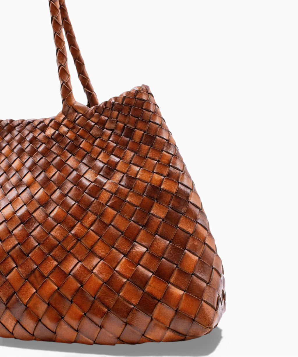 Borsa Santa Croce pletená z kůže