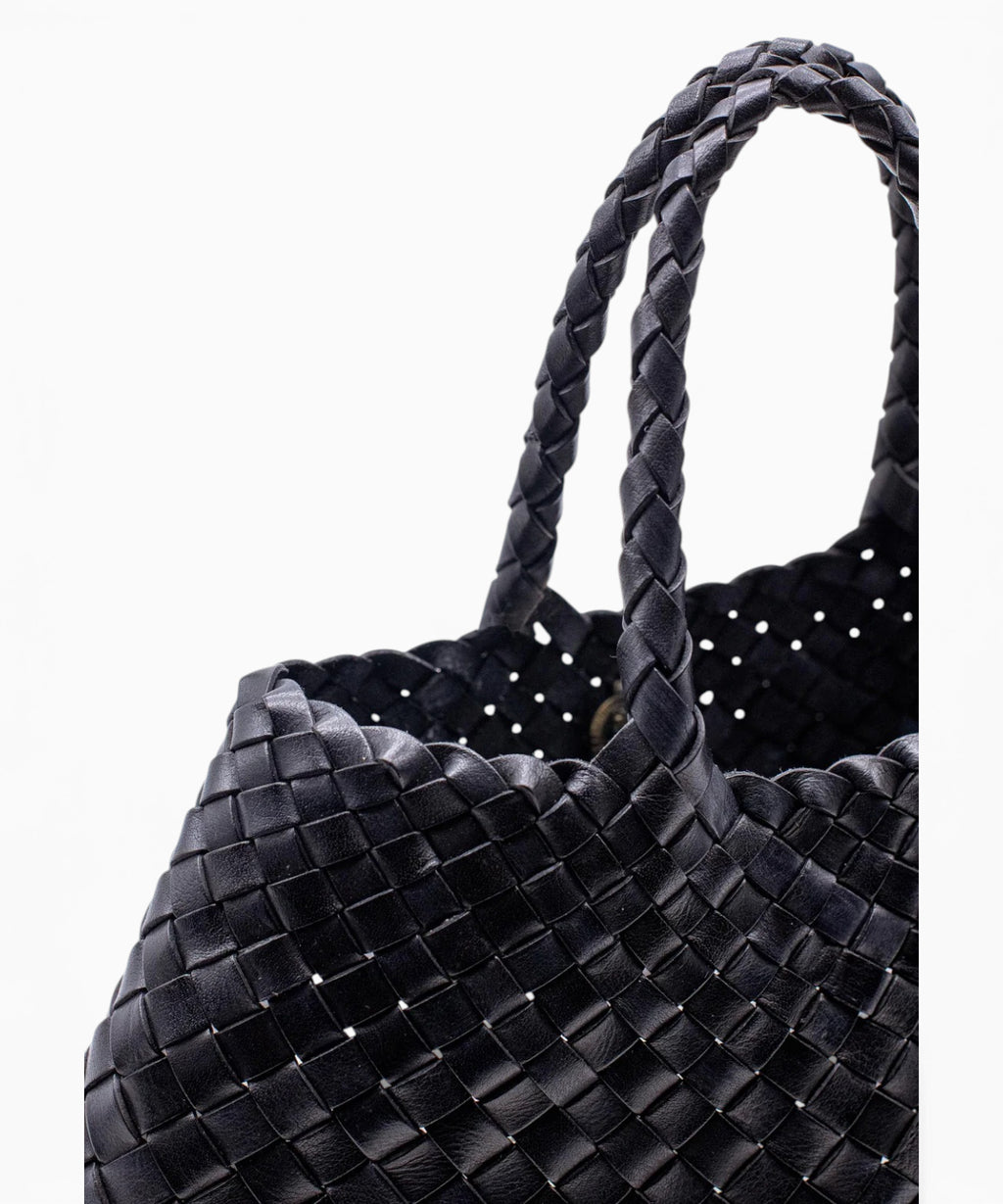 Santa Croce Small Woven Leather Bag