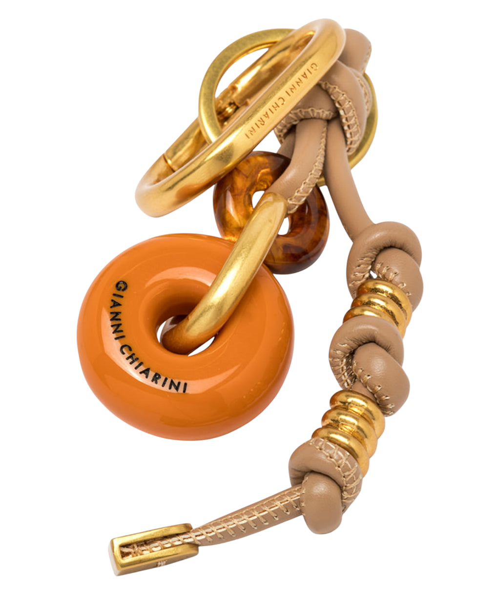 Gianni Chiarini Leather Donut Bag Charm