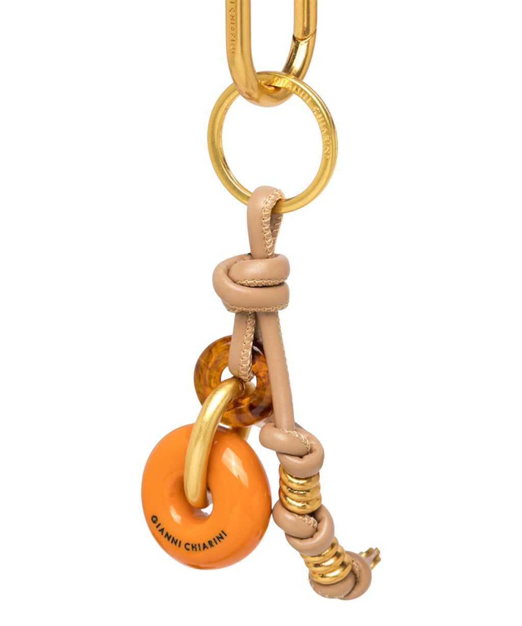 Gianni Chiarini Leather Donut Bag Charm