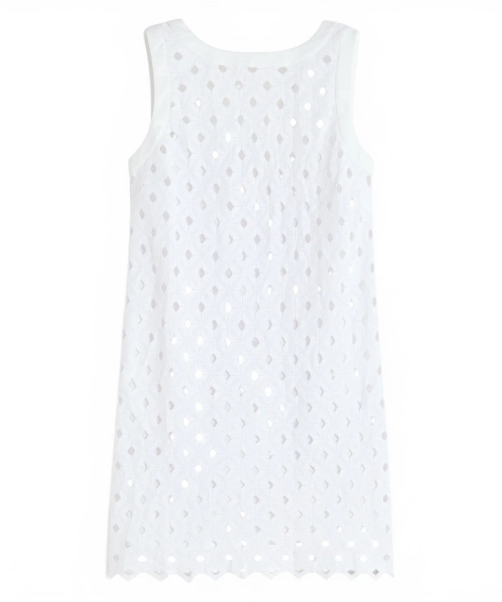 Max Mara Macramé Jersey Short Beachwear Dress