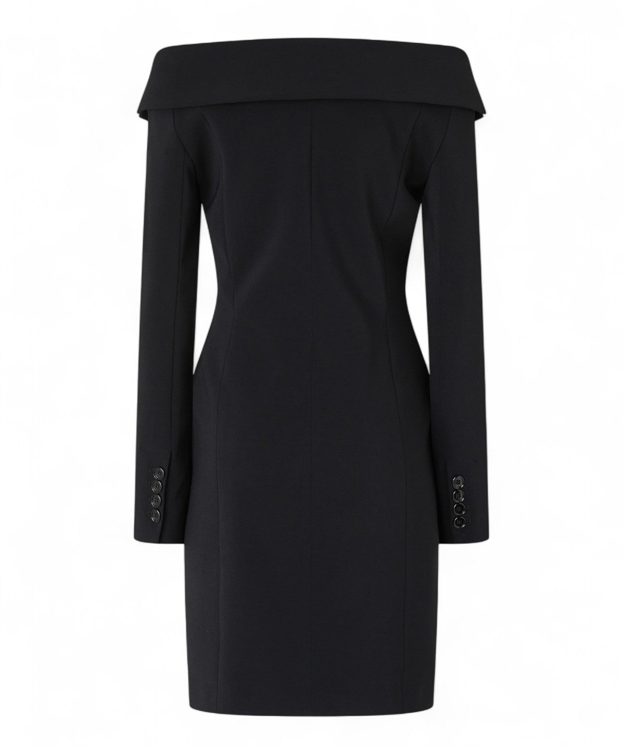 Vestito Pinko Stile Blazer in Crêpe Stretch con Scollo Off-Shoulder-Abiti-Pinko-Vittorio Citro Boutique