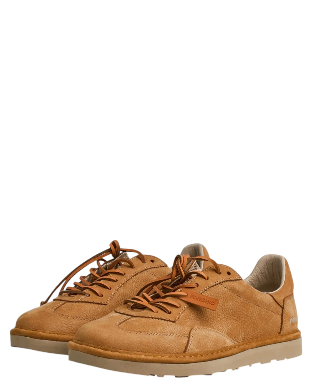 Men's lace-up shoes in nubuck Brown Sugar Panchic P011